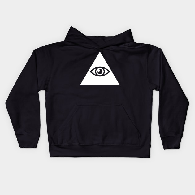 Illuminati Pyramid & Eye –– Rave EDM Design Kids Hoodie by MeatMan